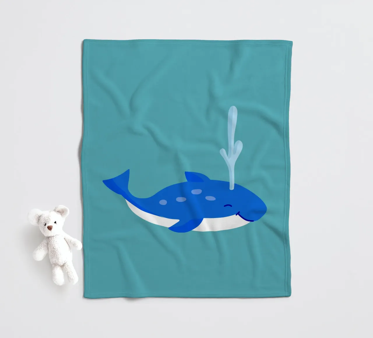 Whale fleecedeken van C.WILL