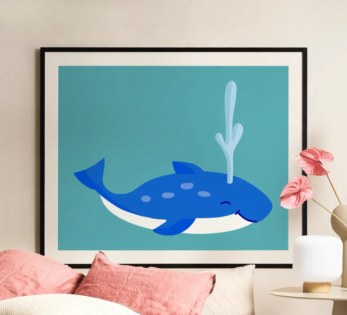 Walvis poster van C.WILL
