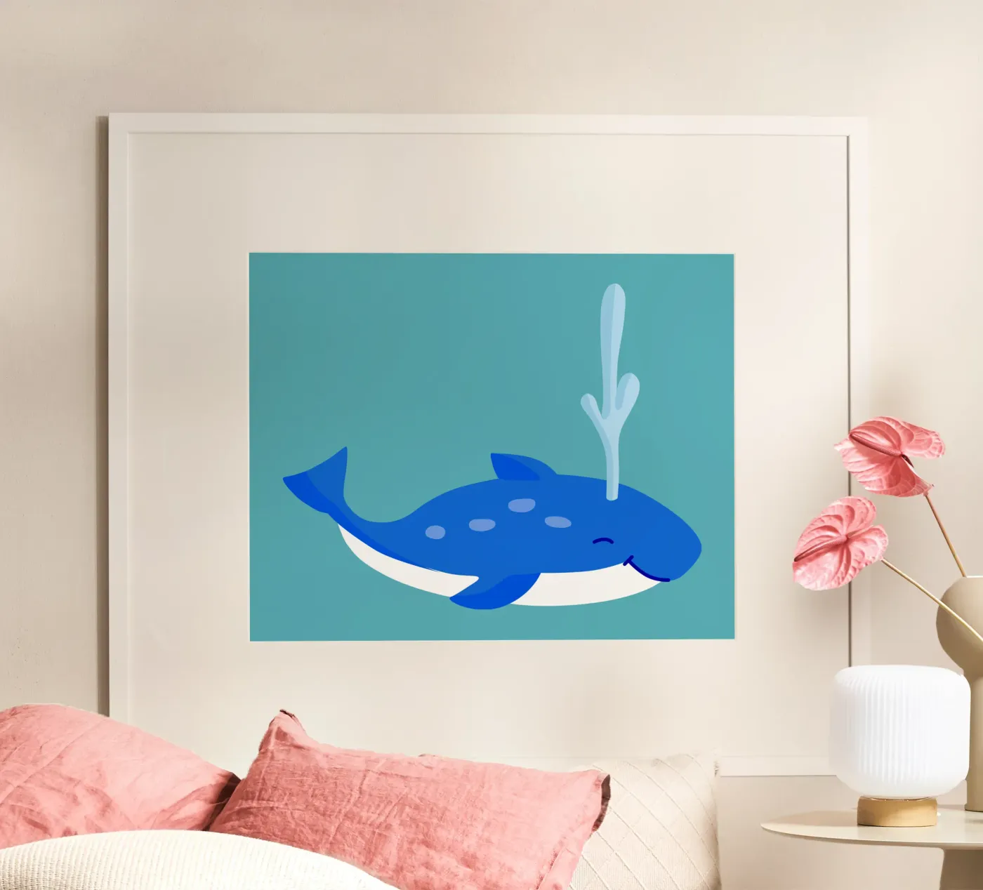 Walvis poster van C.WILL