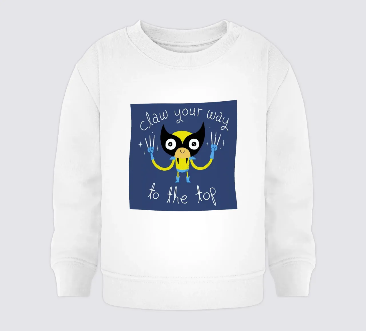 Claw Your Way to the Top baby sweatshirt by DinoMike