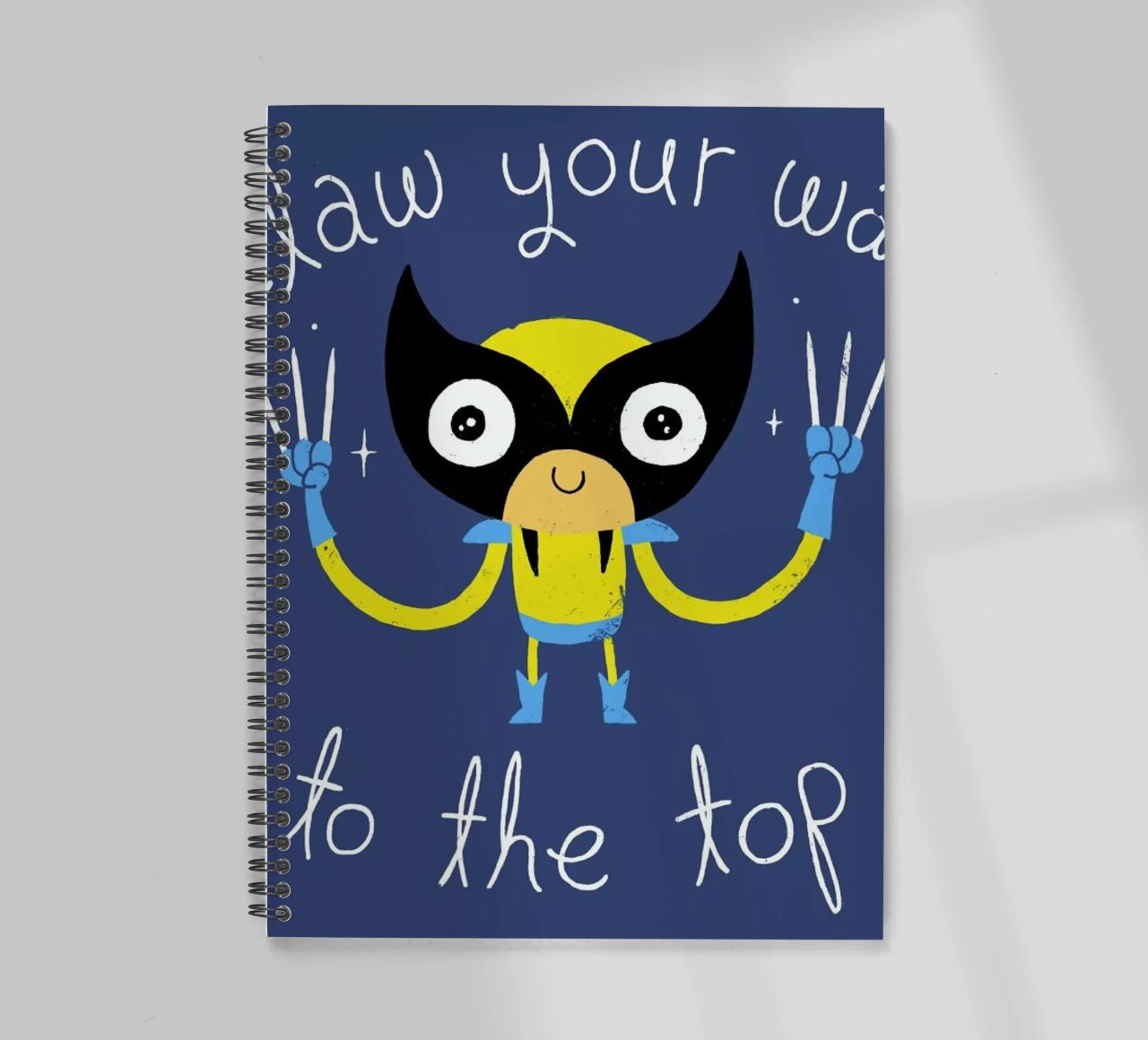 Claw Your Way to the Top spiral notebook by DinoMike