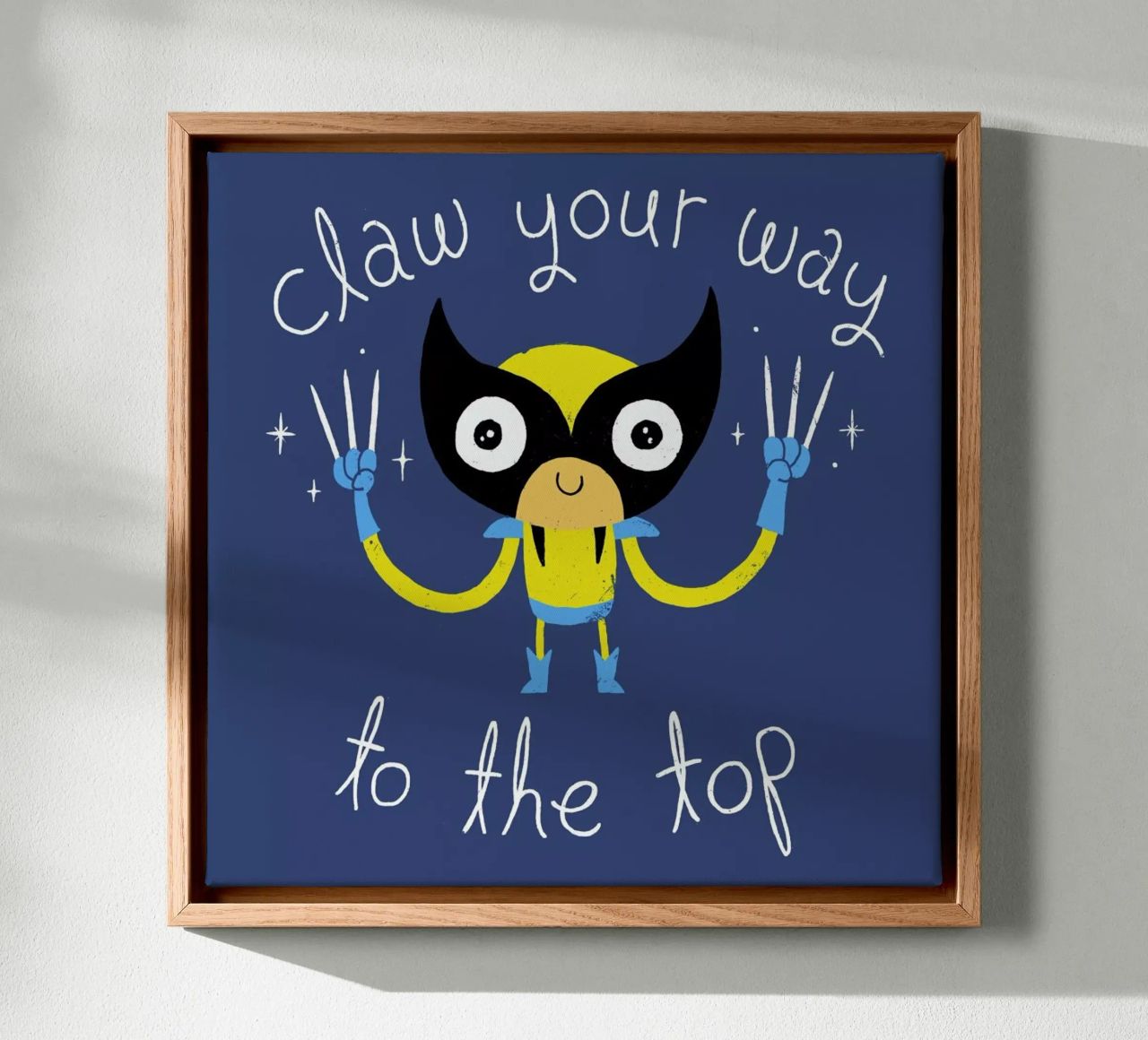 Claw Your Way to the Top canvas by DinoMike