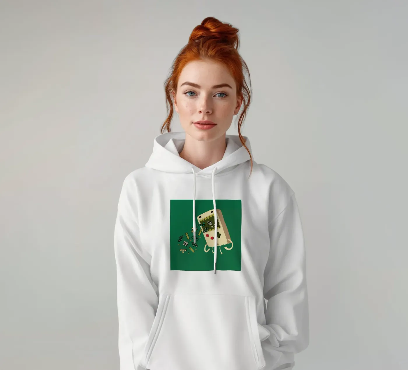 Pixel Puke hoodie by DinoMike