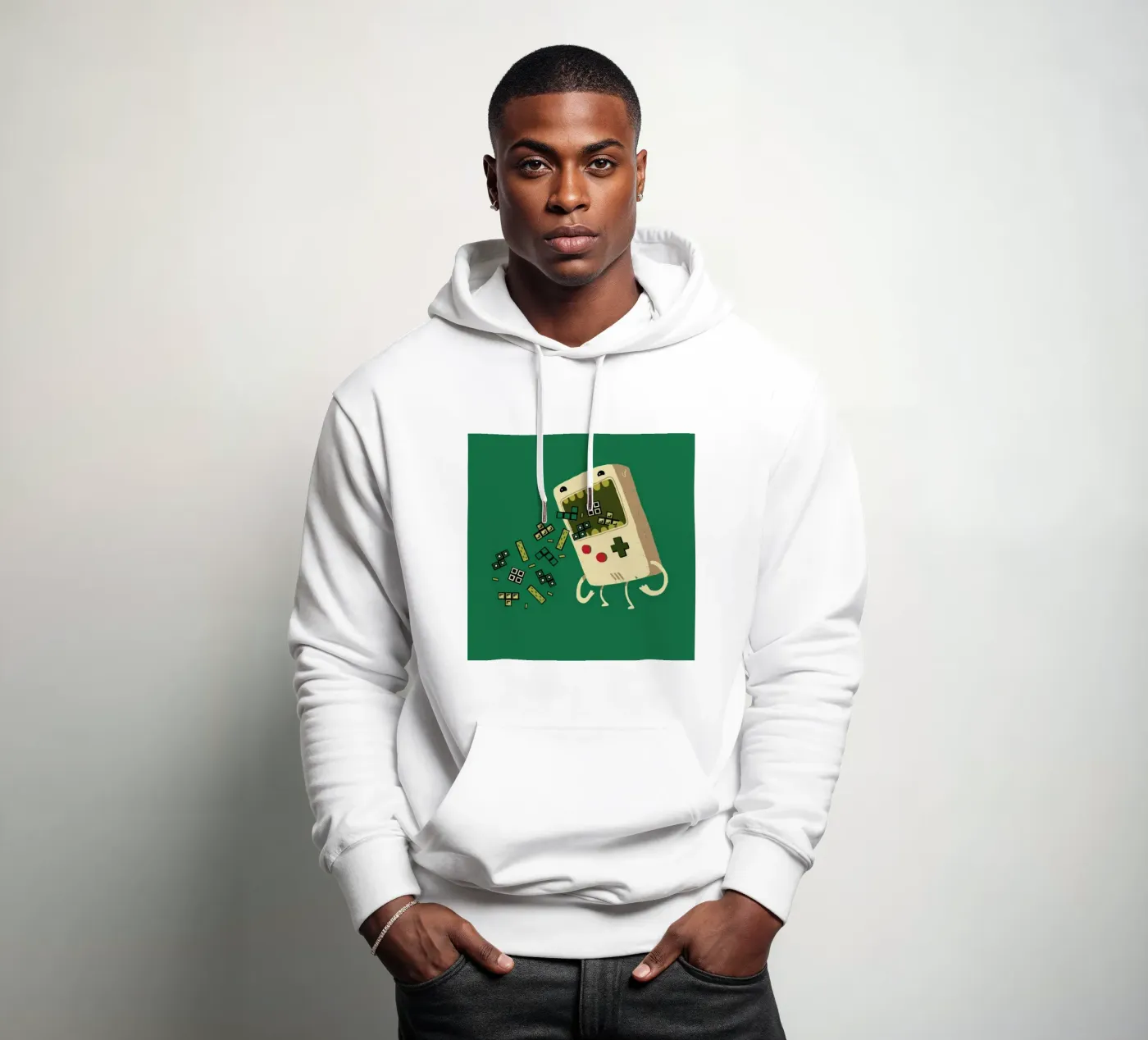 Pixel Puke hoodie by DinoMike