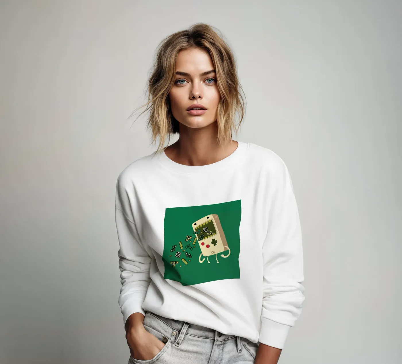 Pixel Puke sweatshirt van DinoMike
