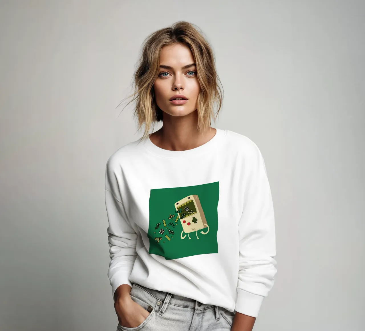 Pixel Puke Sweatshirt von DinoMike