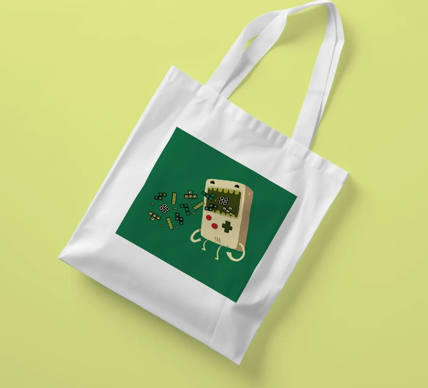 Pixel Puke tote bag by DinoMike