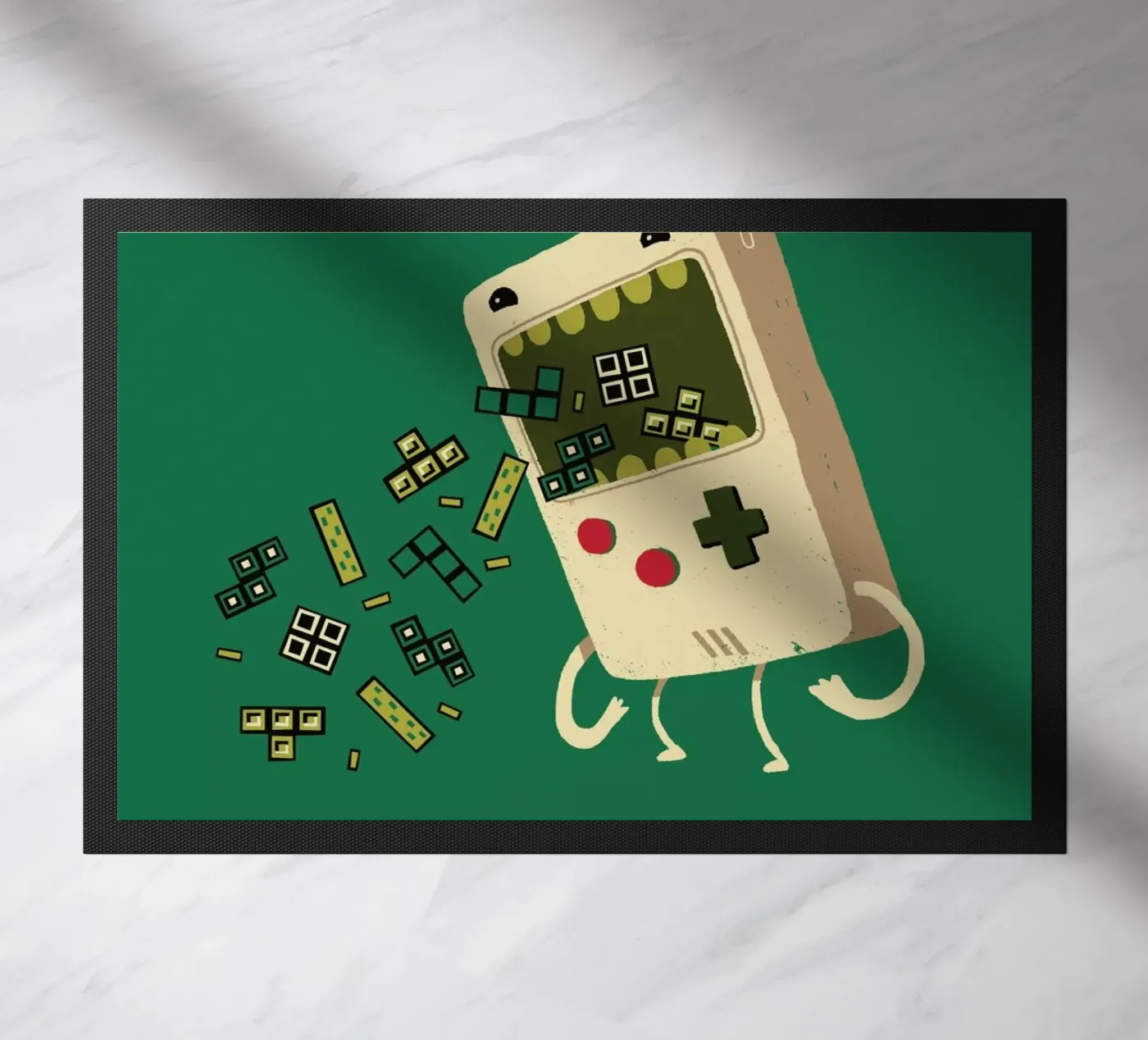 Pixel Puke Fußmatte von DinoMike