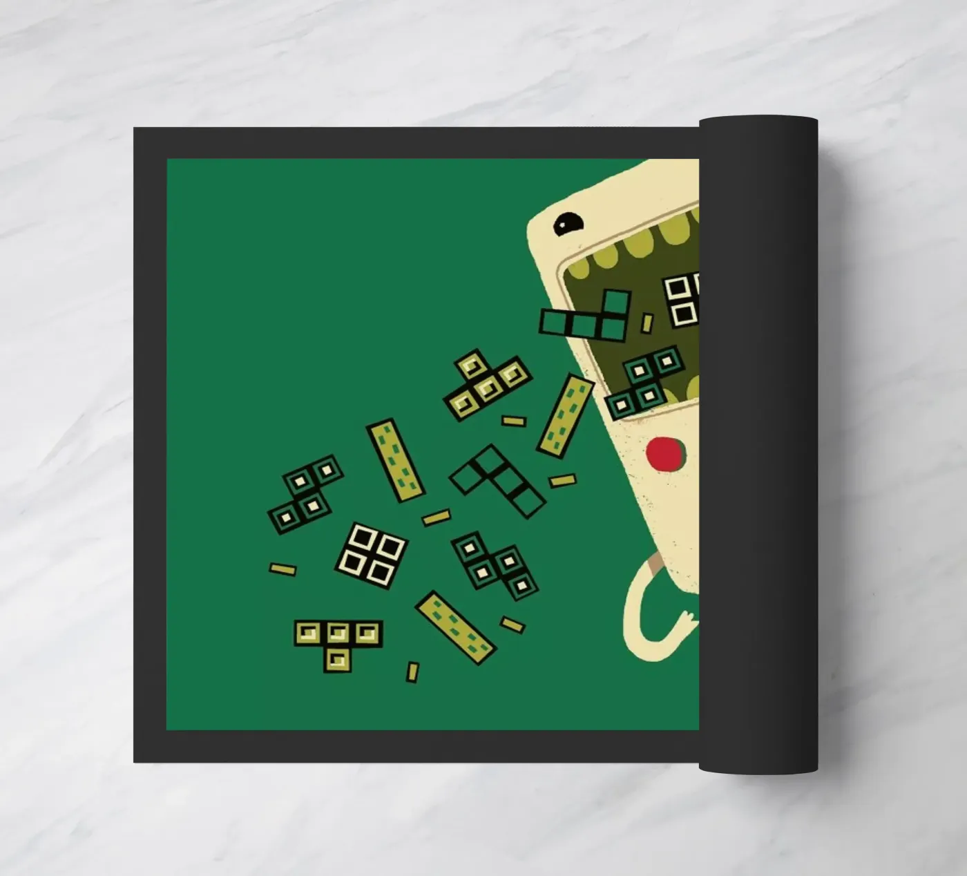Pixel Puke Fußmatte von DinoMike