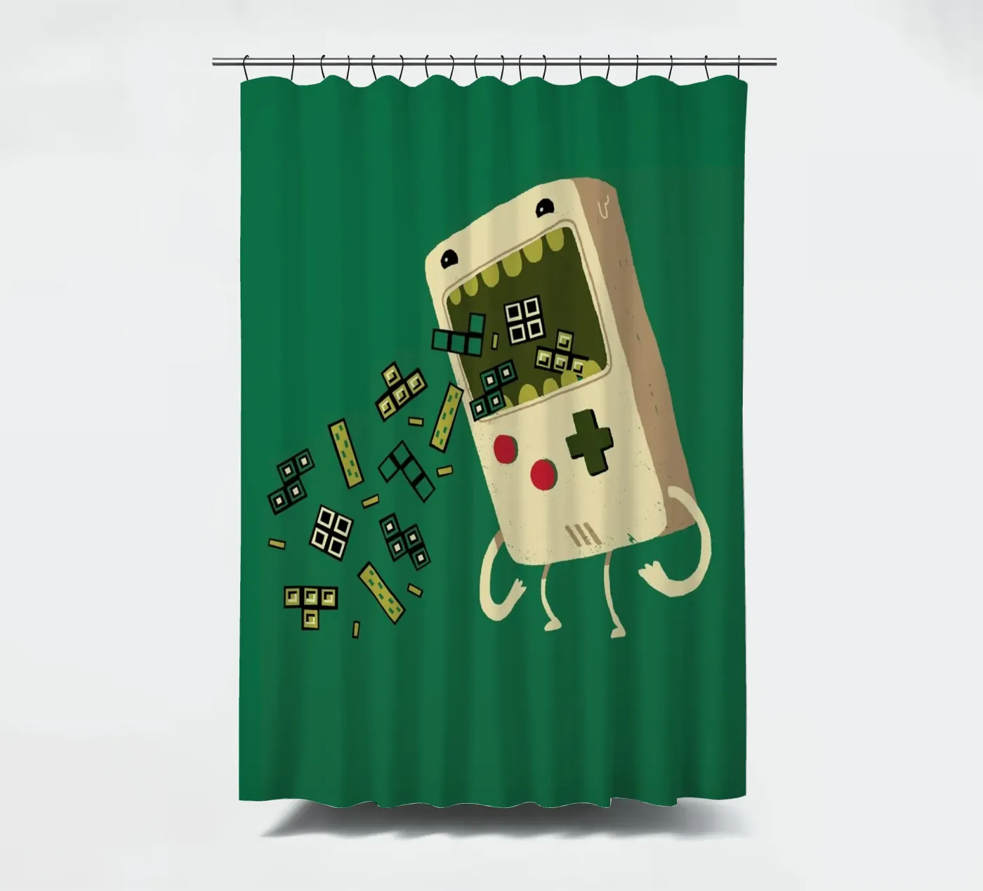 Pixel Puke douchegordijn van DinoMike