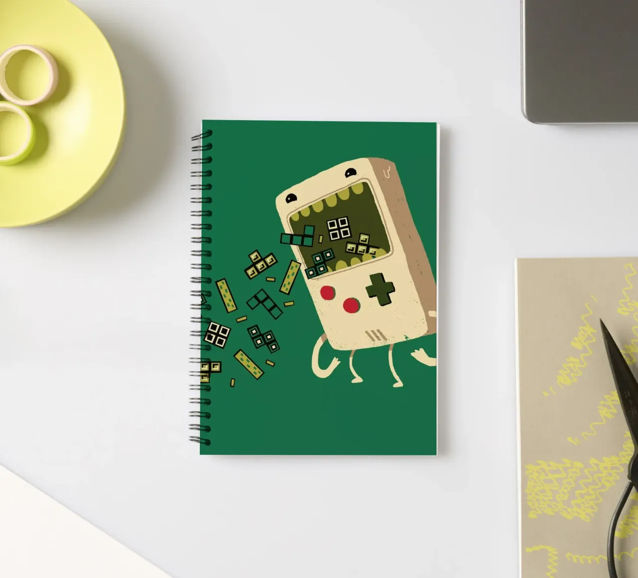 Pixel Puke carnet à spirale de DinoMike