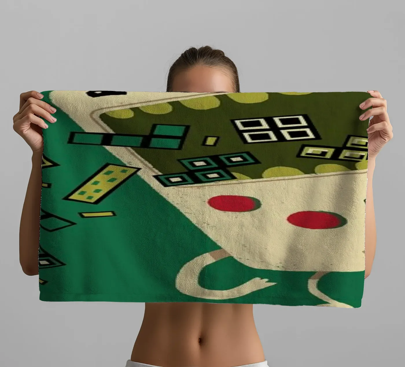 Pixel Puke badhanddoek van DinoMike