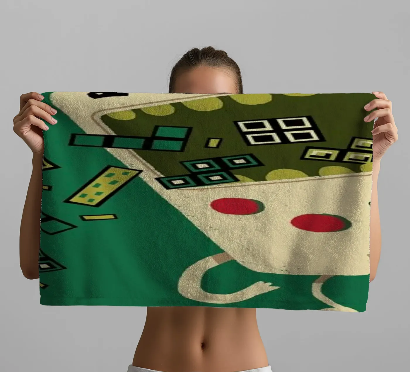 Pixel Puke badhanddoek van DinoMike