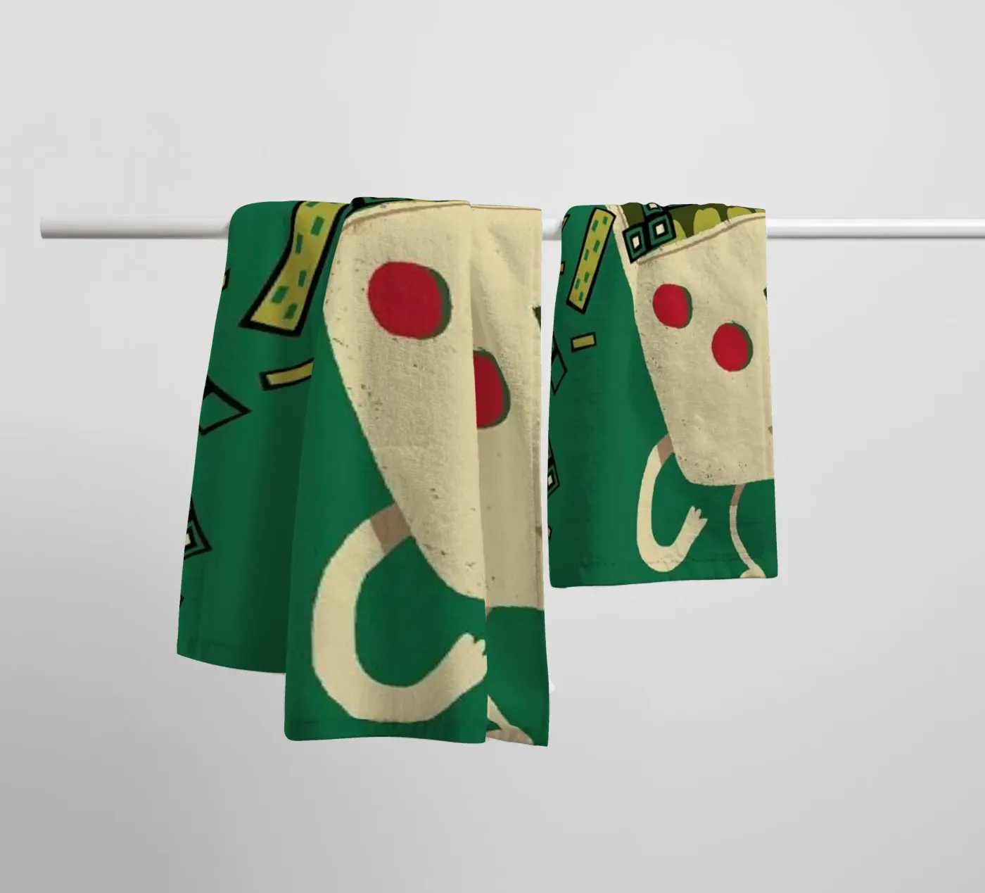 Pixel Puke badhanddoek van DinoMike