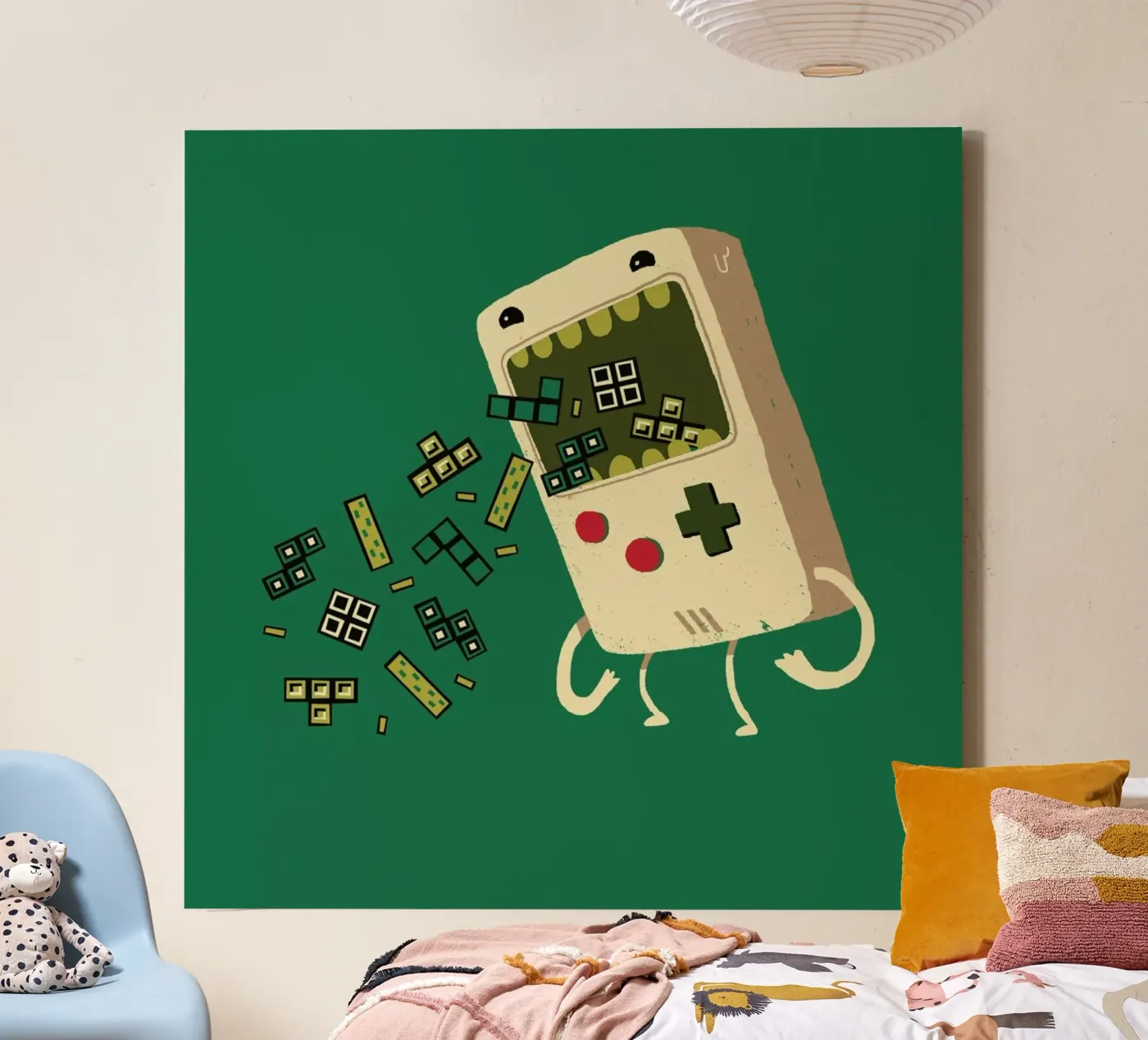 Pixel Puke Leinwand von DinoMike