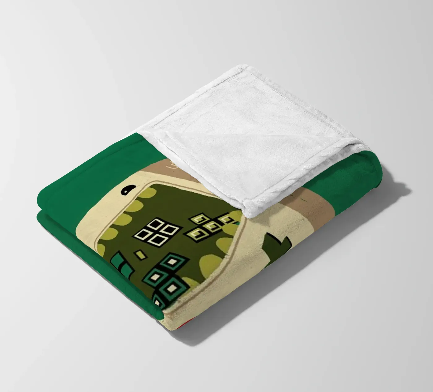 Pixel Puke fleece blanket by DinoMike