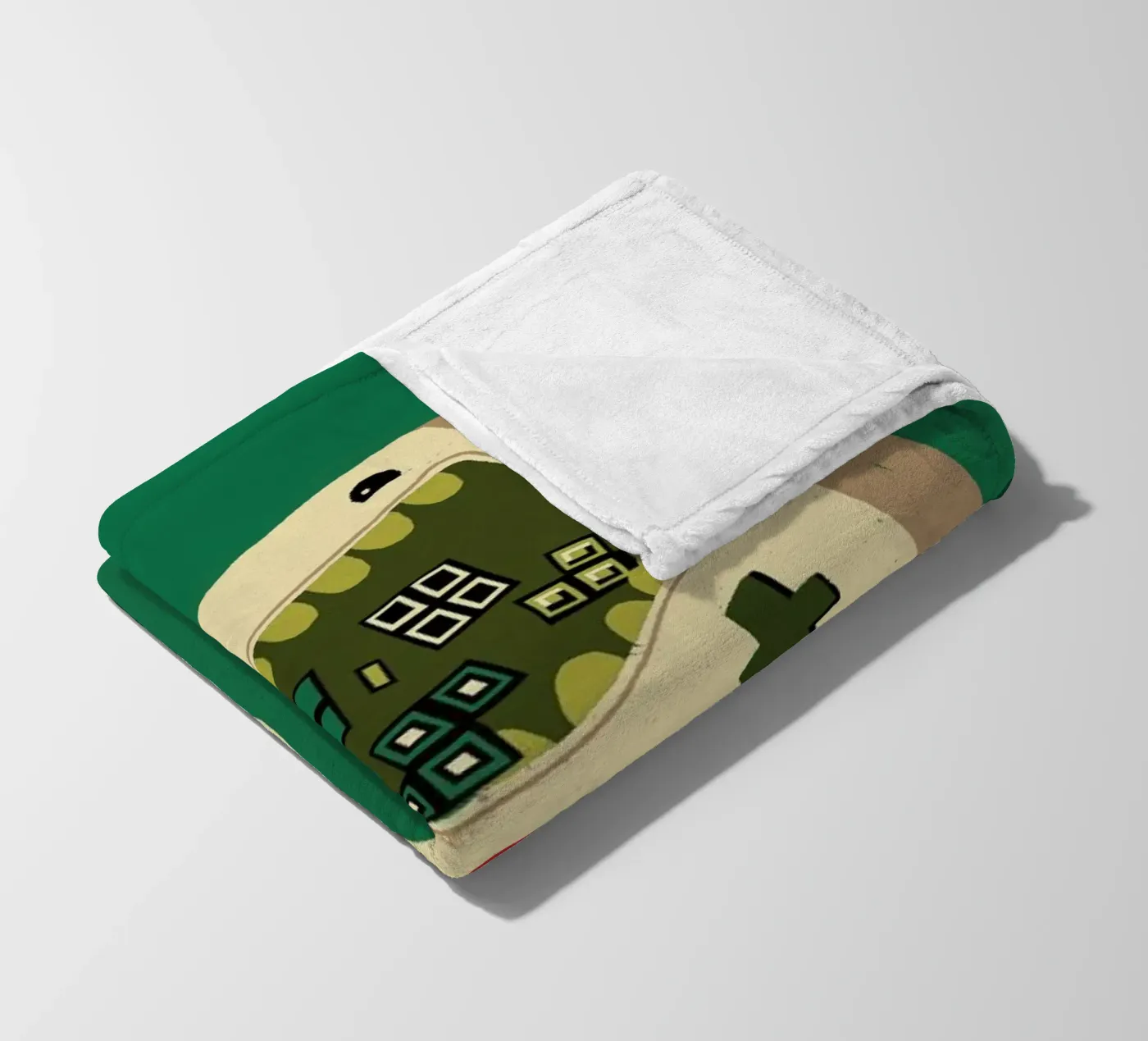 Pixel Puke Fleecedecke von DinoMike