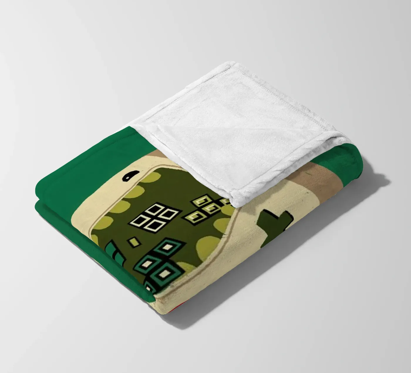 Pixel Puke fleece blanket by DinoMike