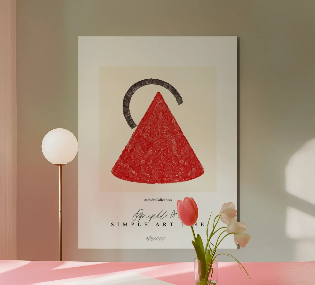 Simple Art Line No 20 alluminio dibond da treechild