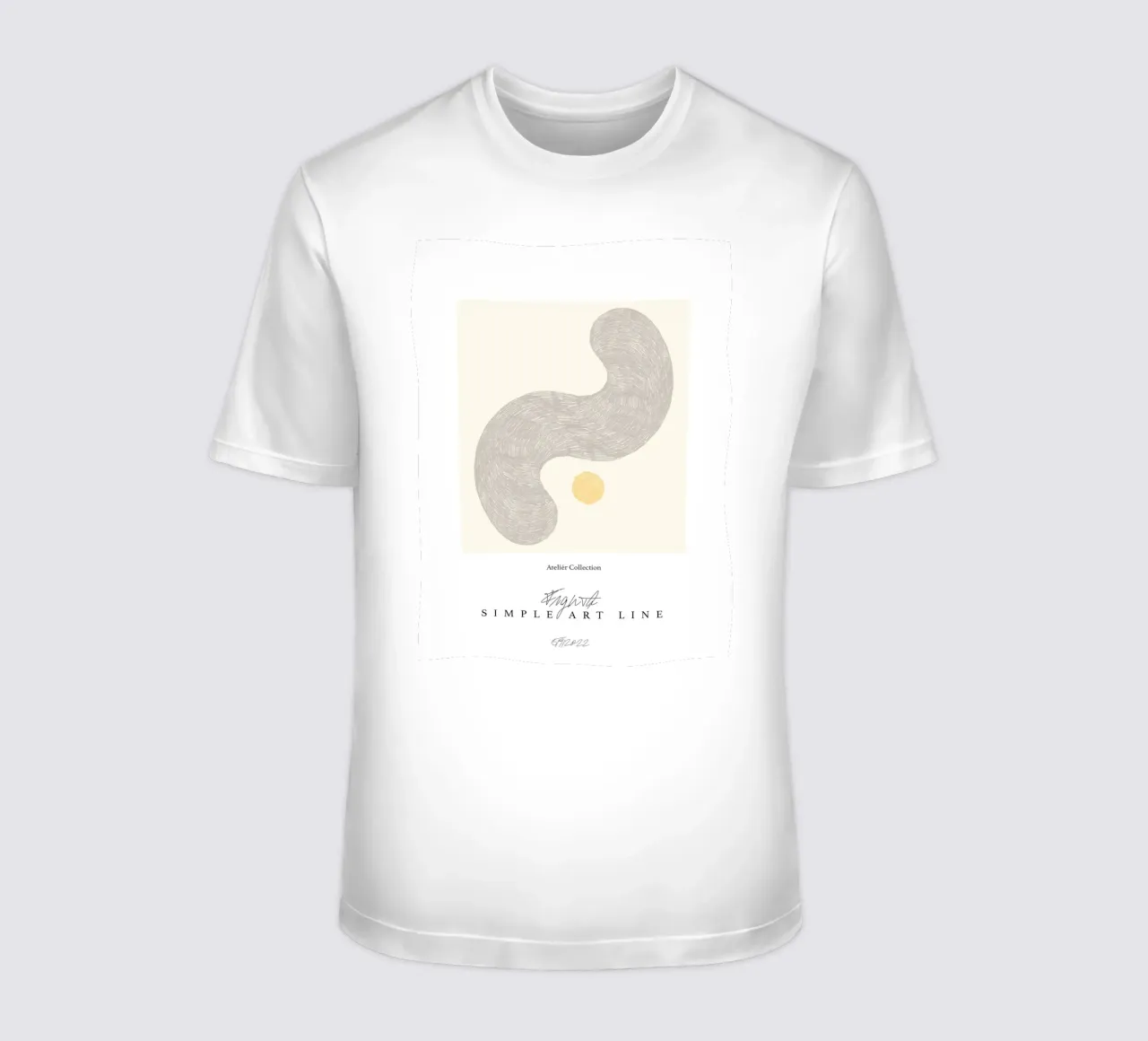 Simple Art Line No 21 t-shirt da treechild