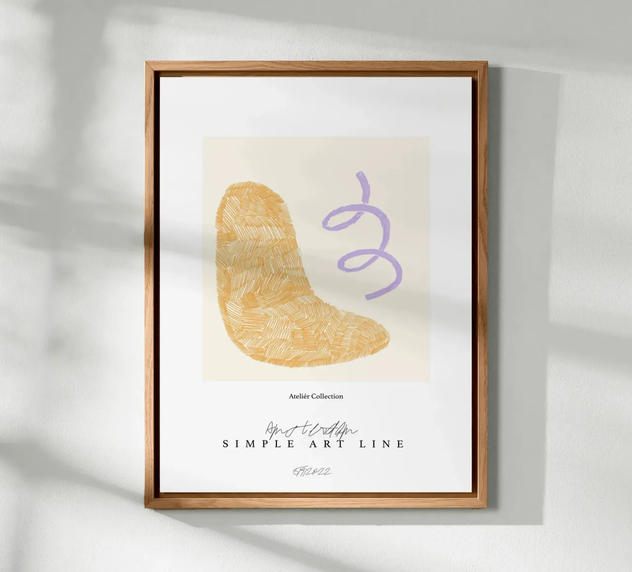Simple Art Line No 22 alluminio dibond da treechild