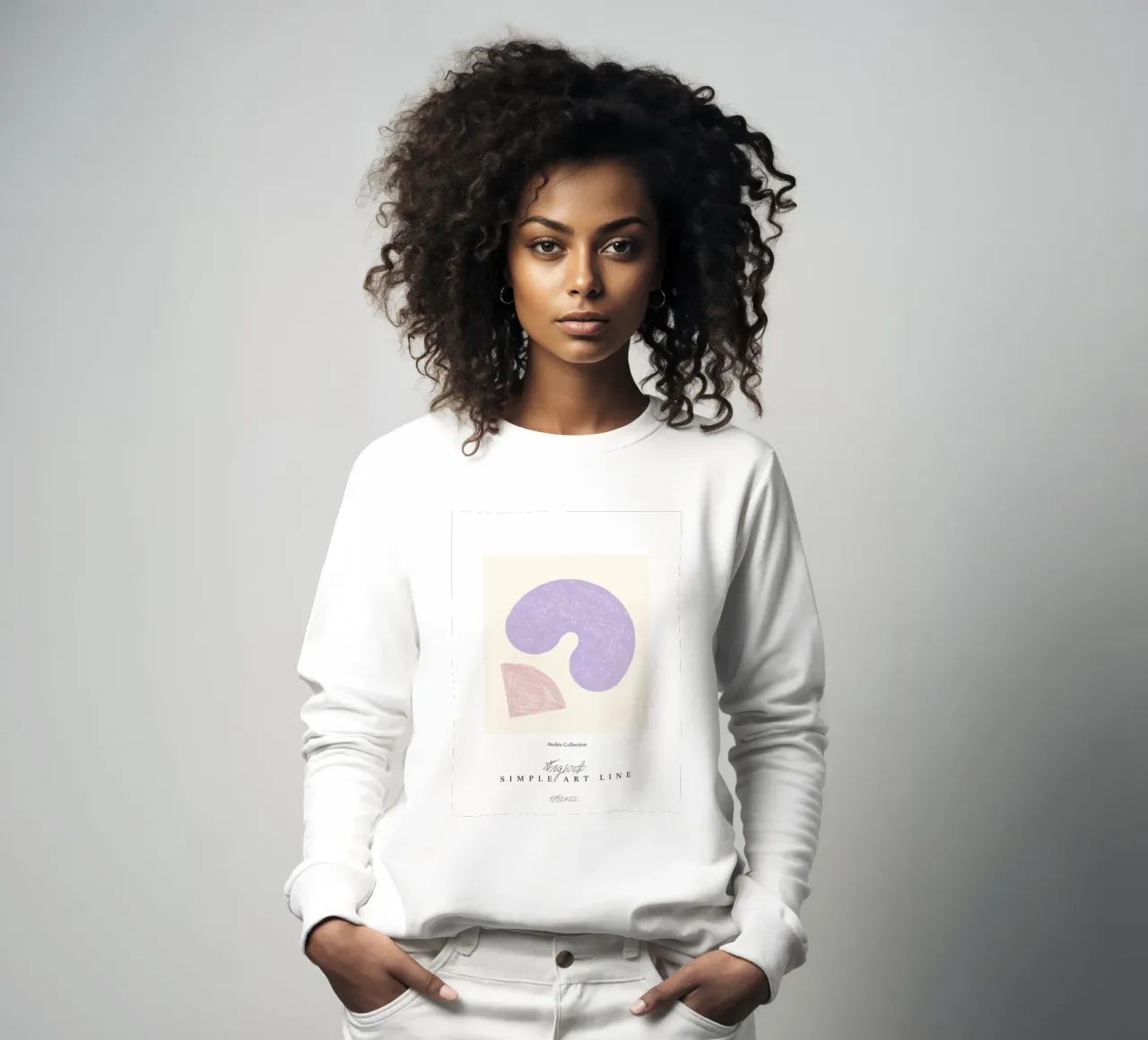 Simple Art Line No 23 sudadera de treechild