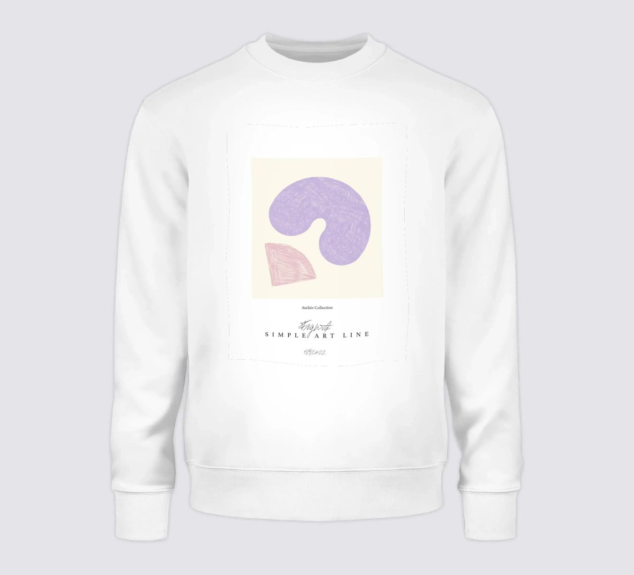 Simple Art Line No 23 felpa da treechild