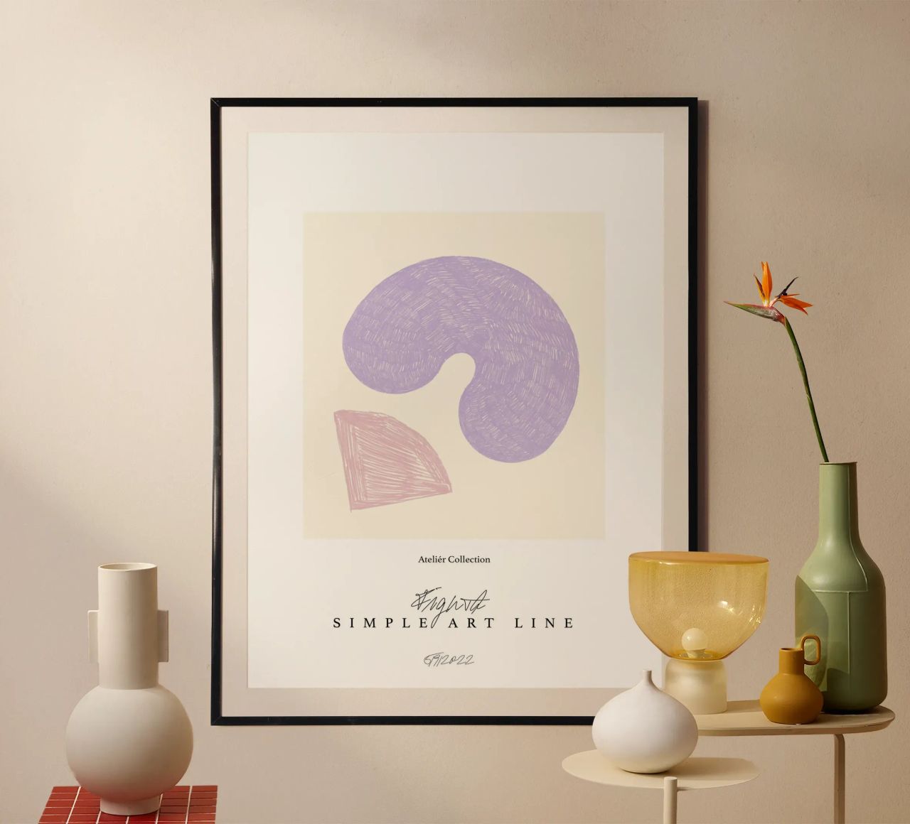 Simple Art Line No 23 poster van treechild