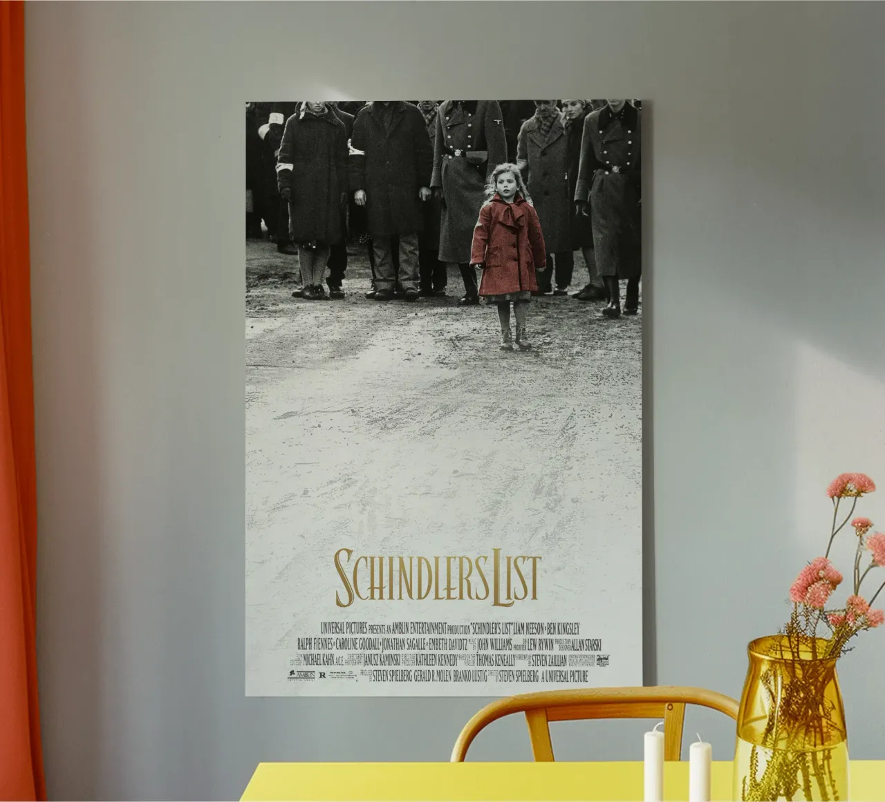 Schindler’s List tela con Cornice a cassetta da Attaboy Dsgn
