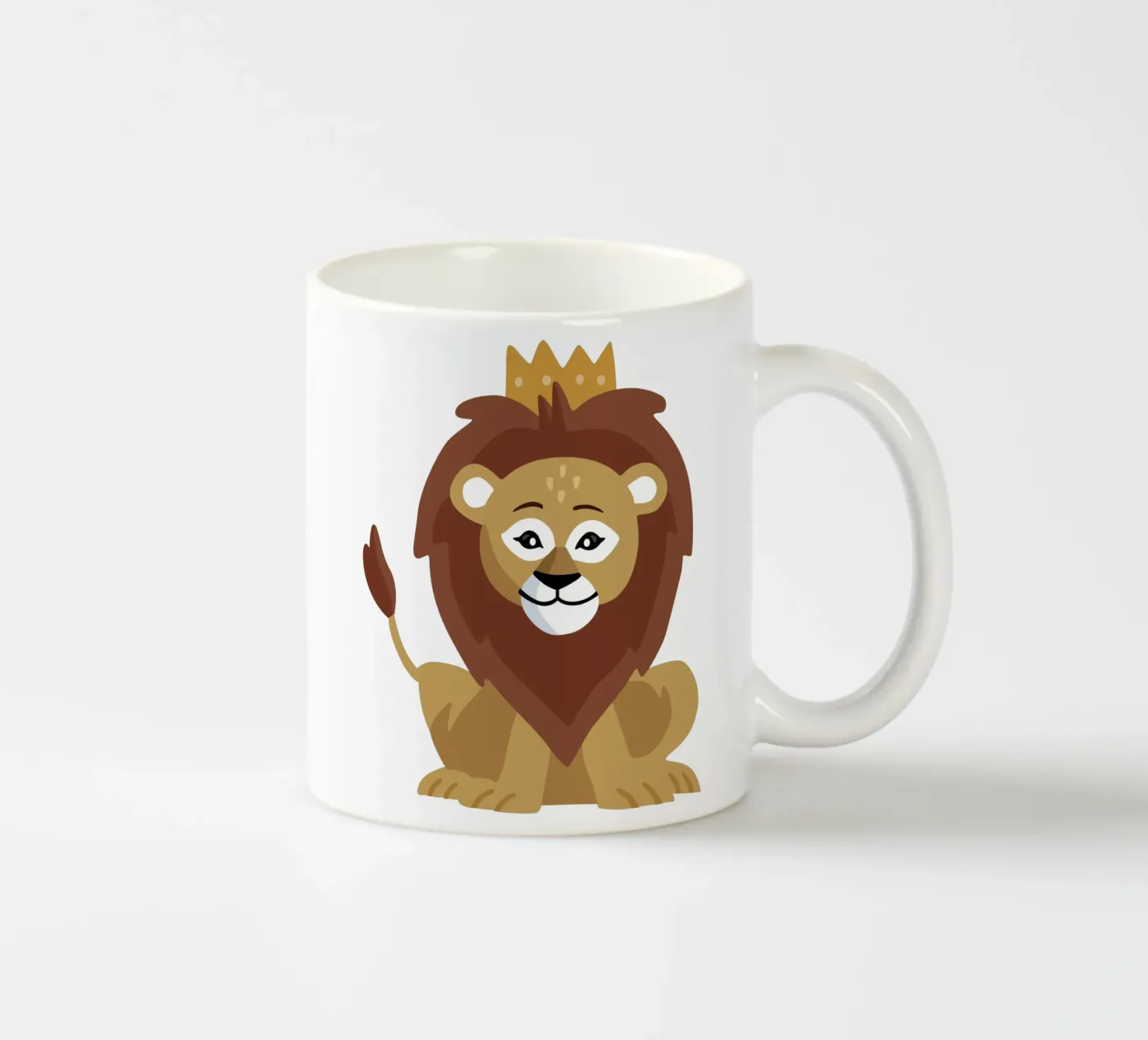 Lion ceramic mug by C.WILL
