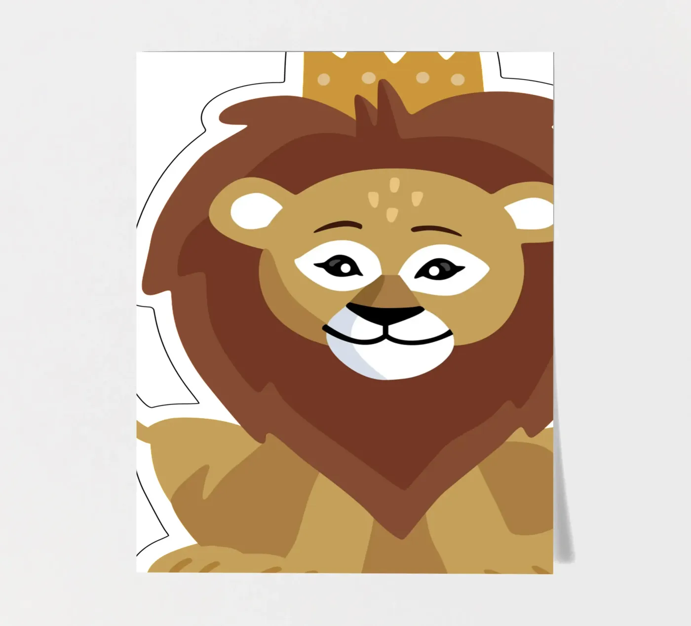 Lion sticker sheet by C.WILL