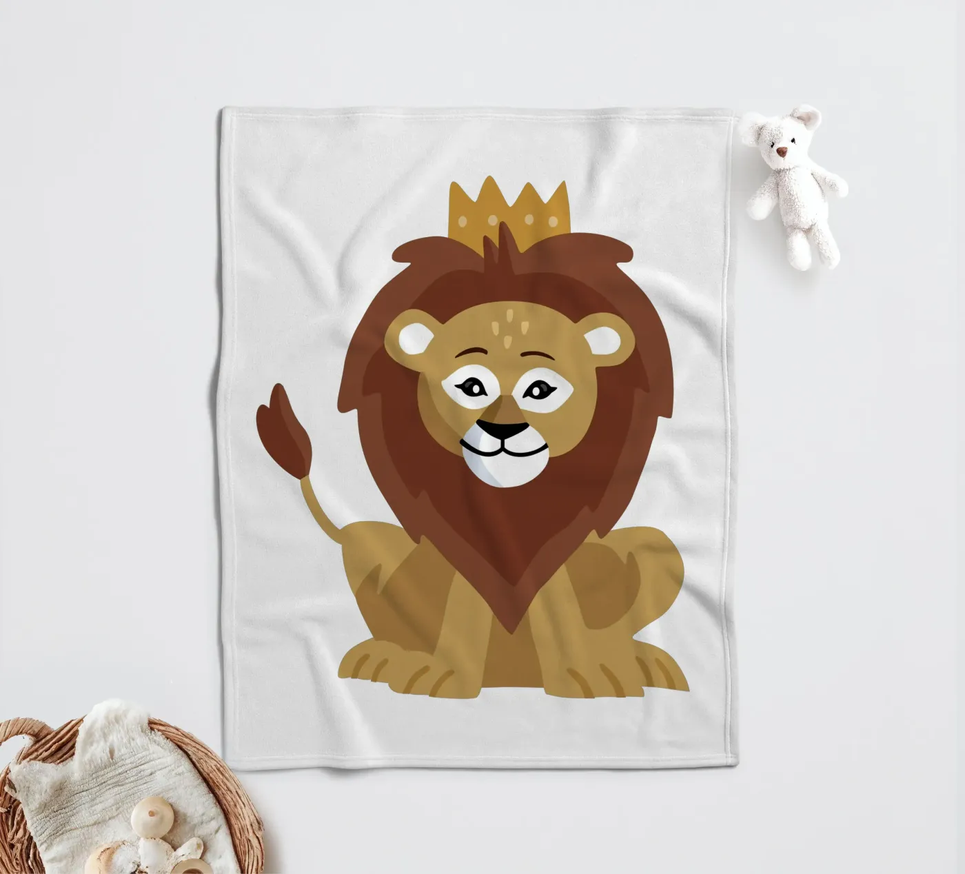 Lion fleece blanket by C.WILL