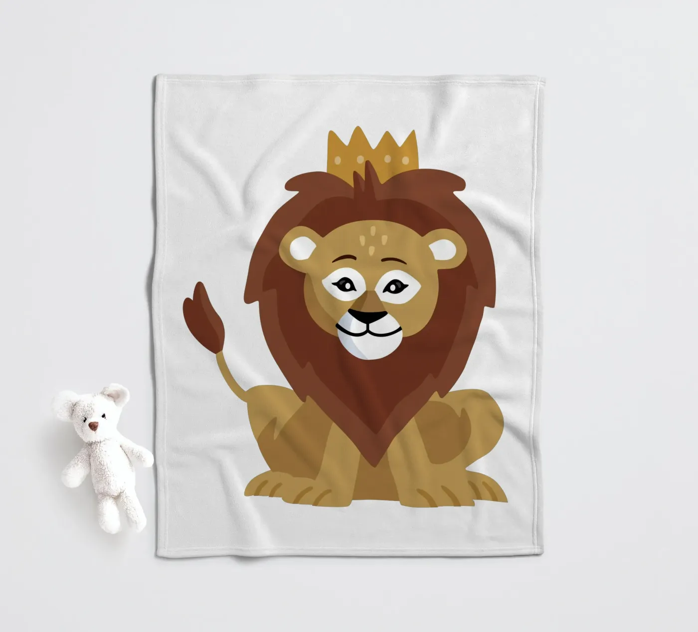 Lion fleece blanket by C.WILL