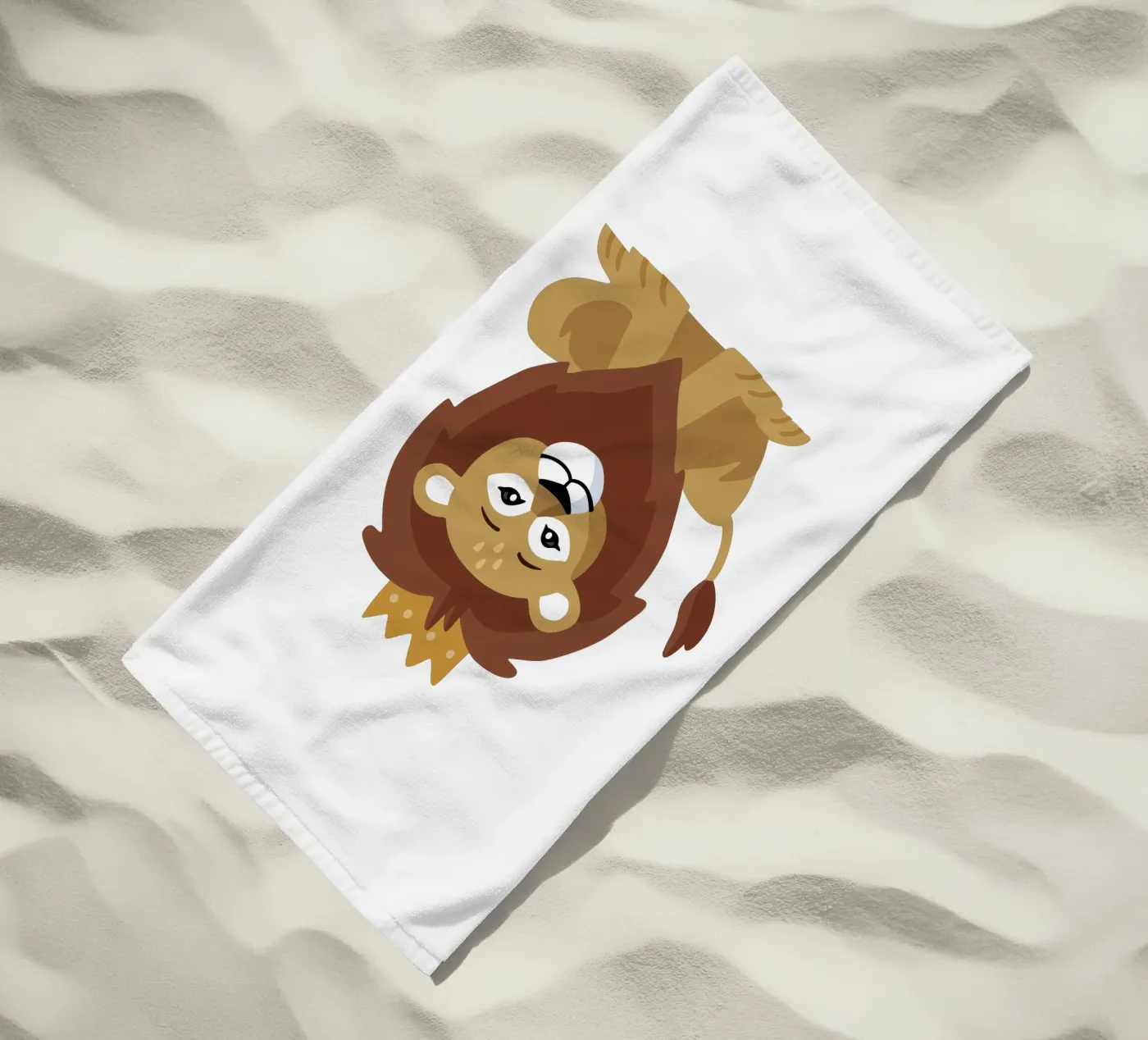 Leeuw strandhanddoek van C.WILL