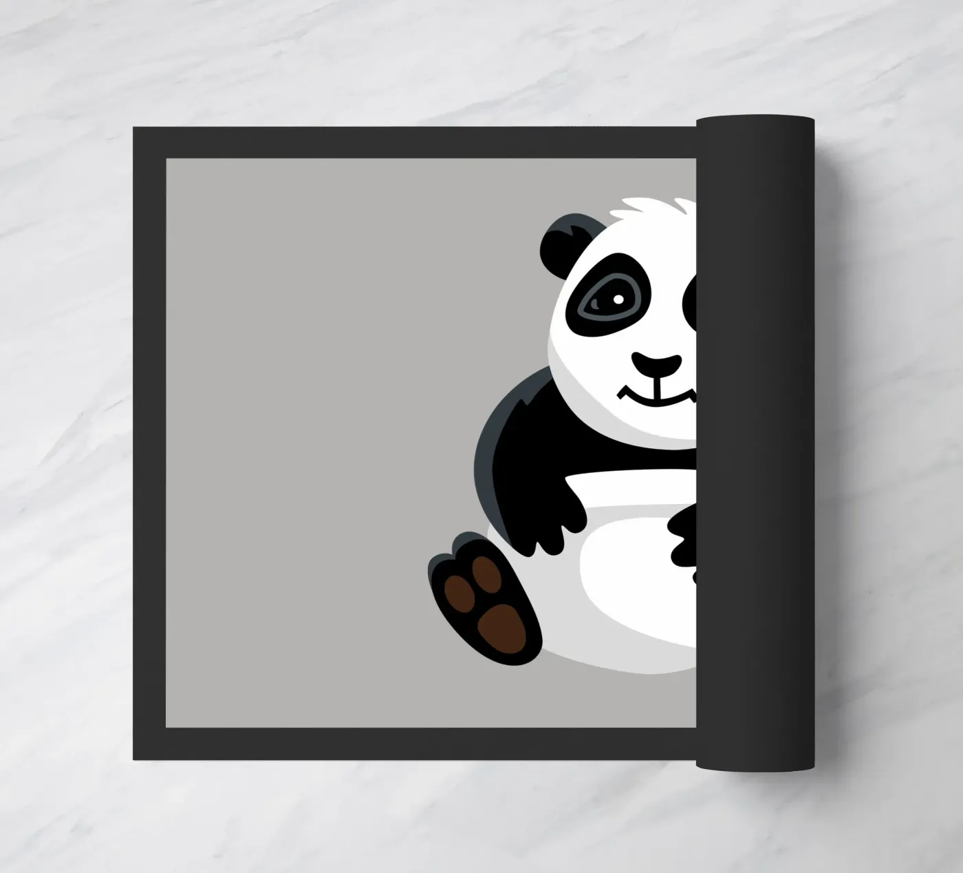 Panda doormat by C.WILL