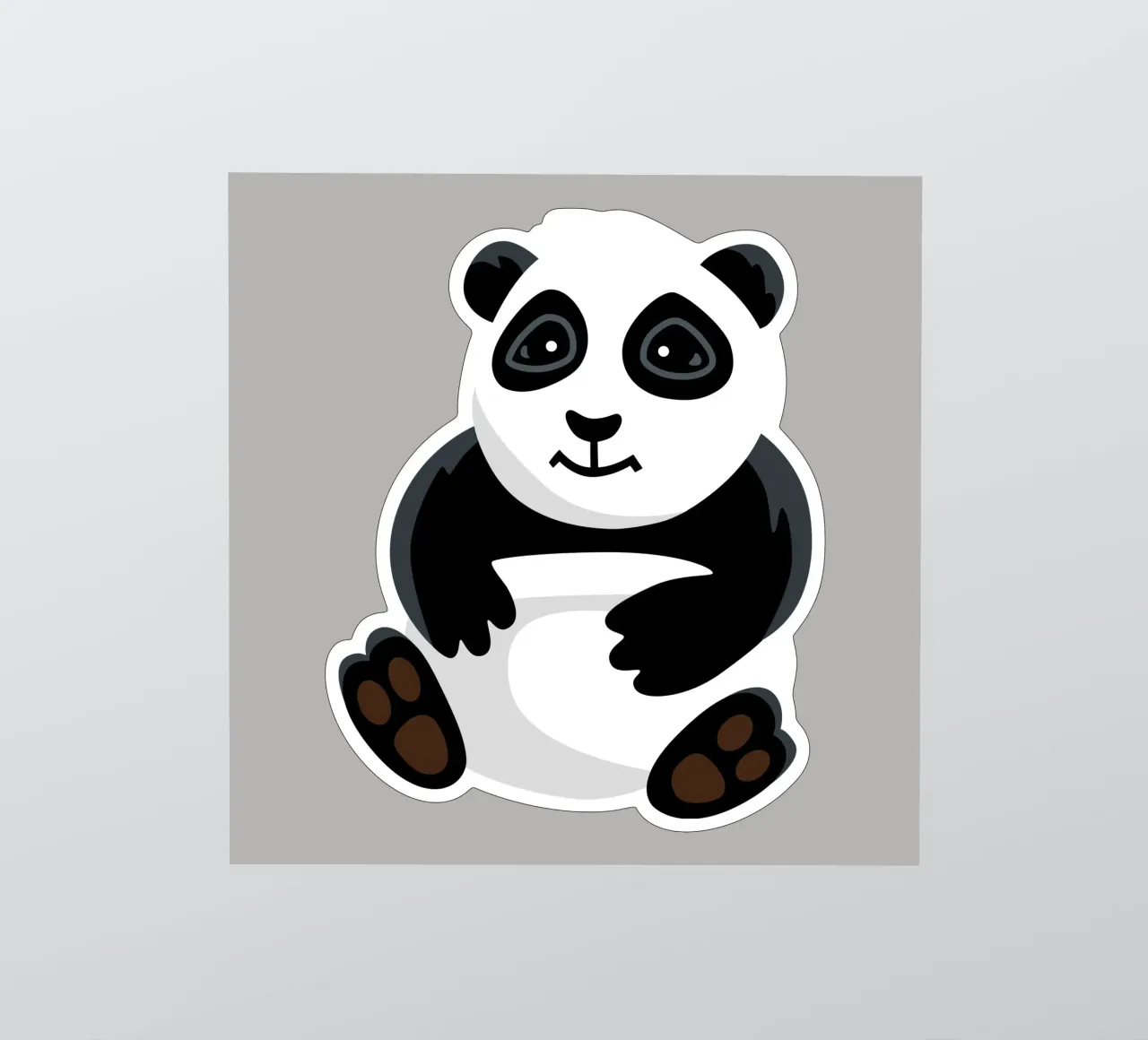 Panda sticker van C.WILL