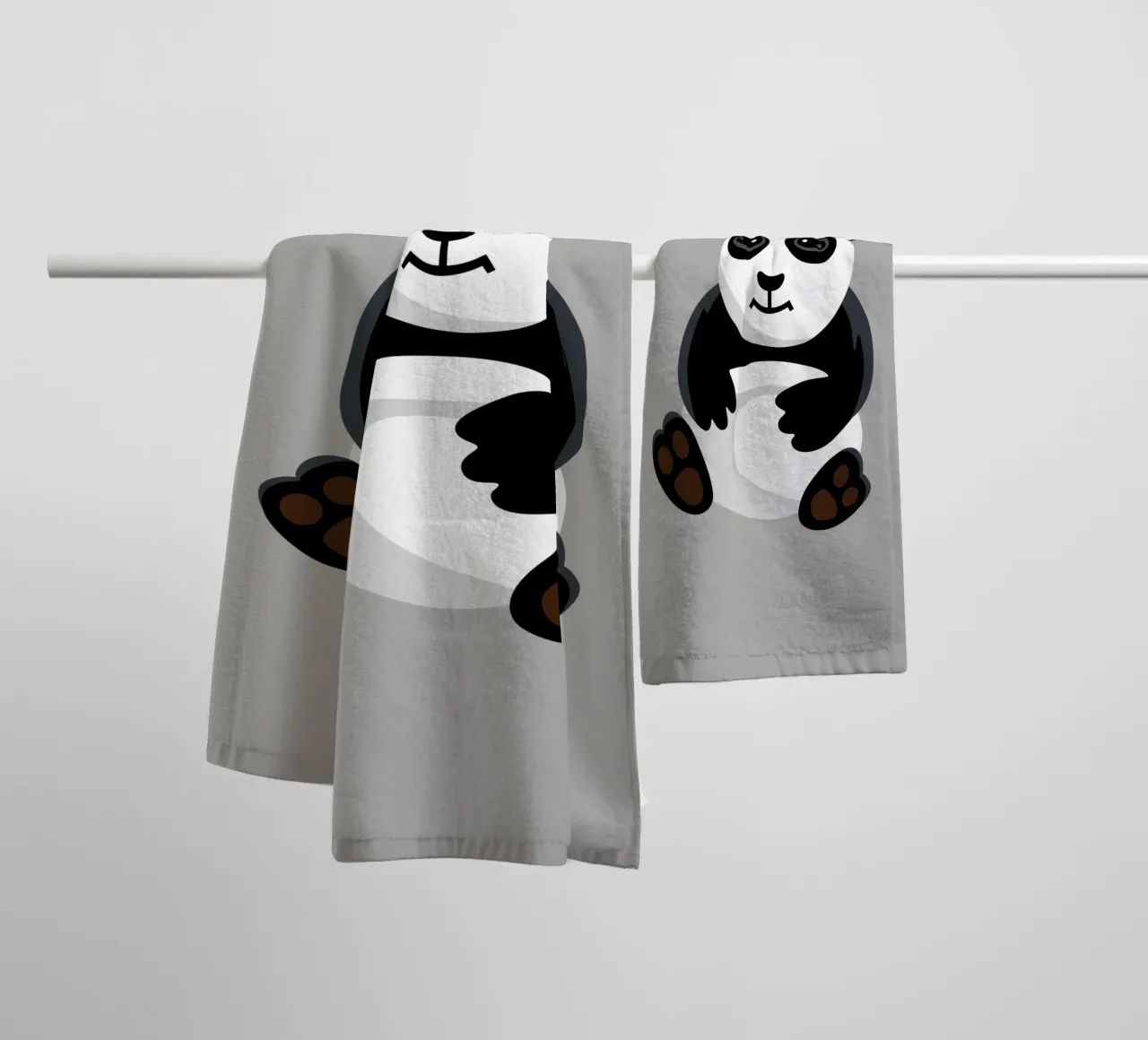 Panda badhanddoek van C.WILL