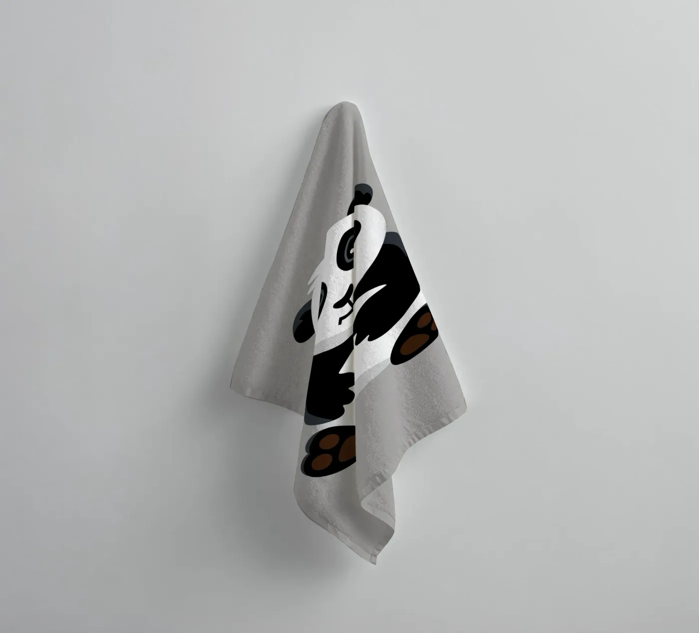 Panda badhanddoek van C.WILL