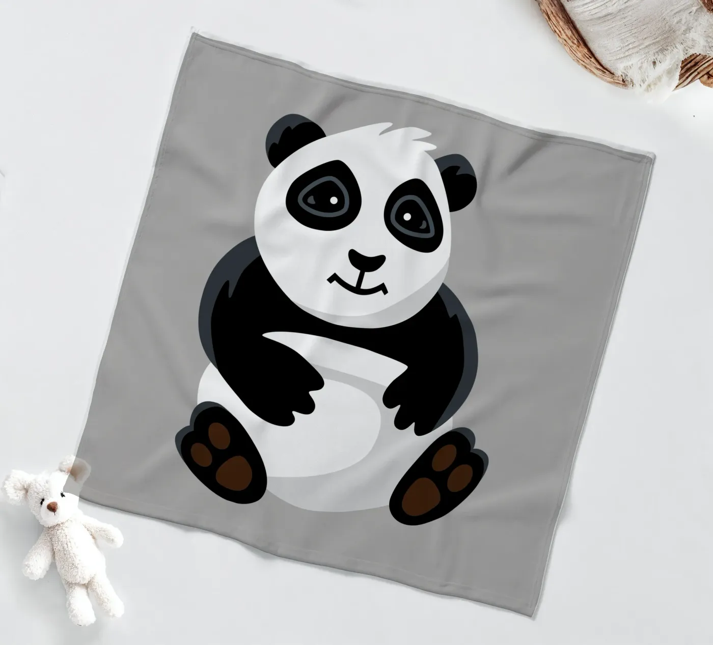 Panda fleece blanket by C.WILL