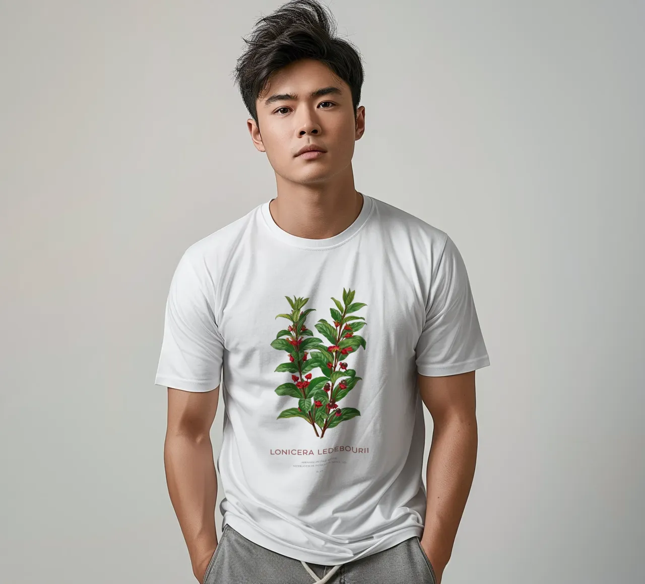 Caprifoglio californiano o Lonicera ledebourii t-shirt da Vintagrafica