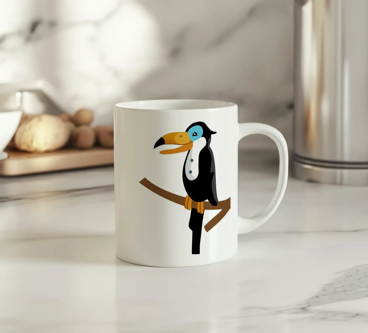 Toucan ceramic mug by C.WILL