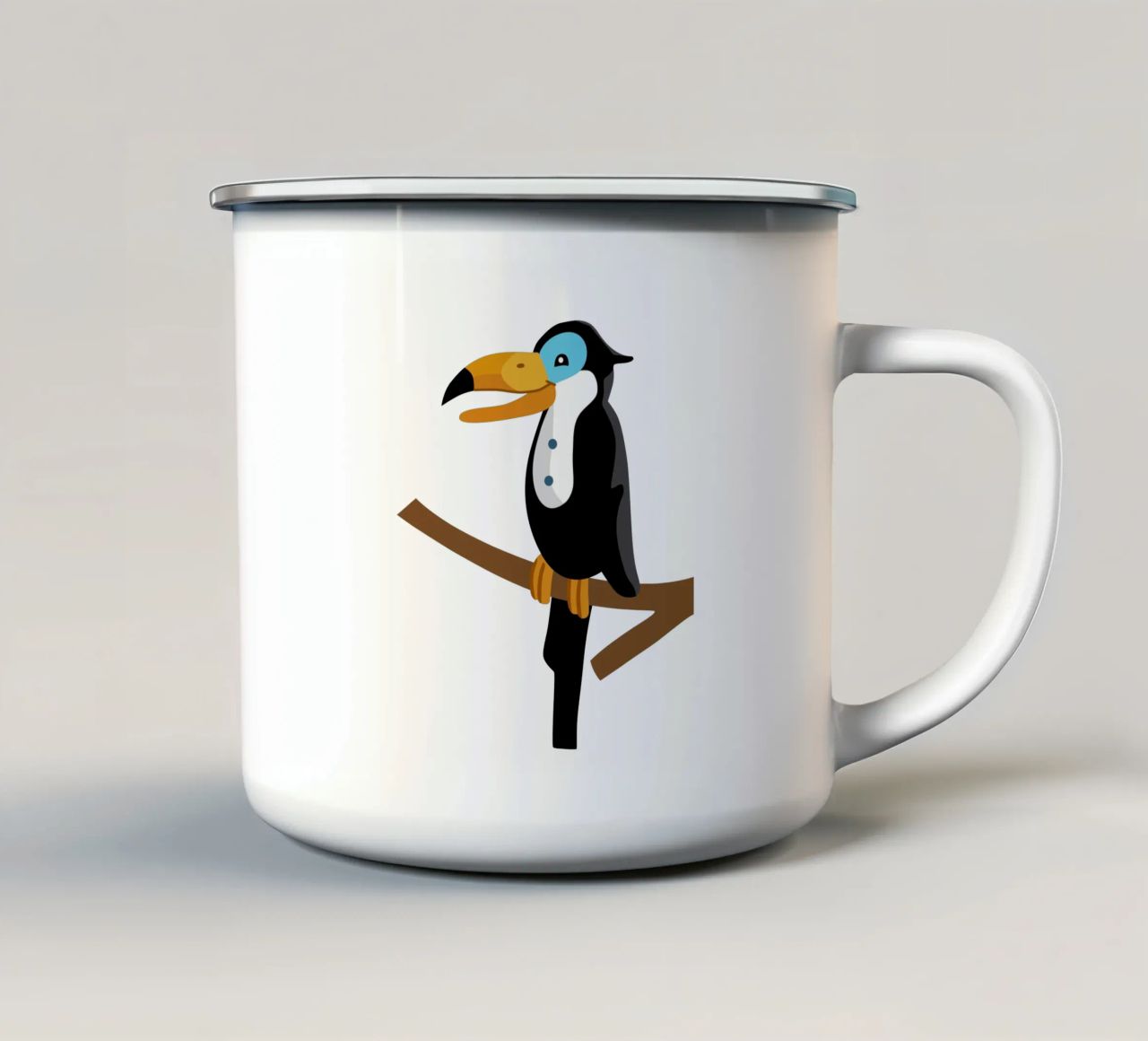 Tucano tazza in smalto da C.WILL
