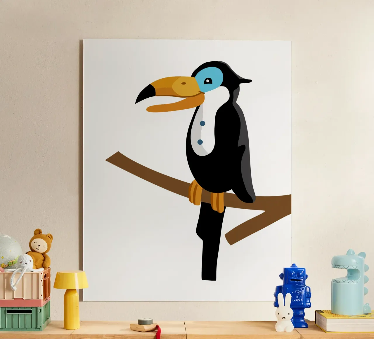 Toucan acrylic glass by C.WILL