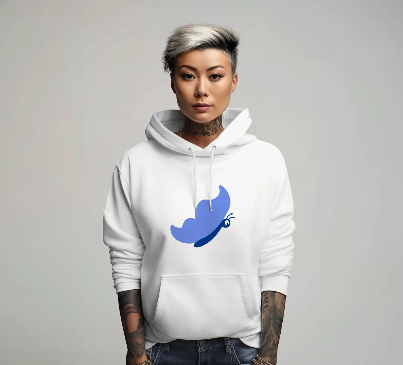 Farfalla felpa con cappuccio da C.WILL