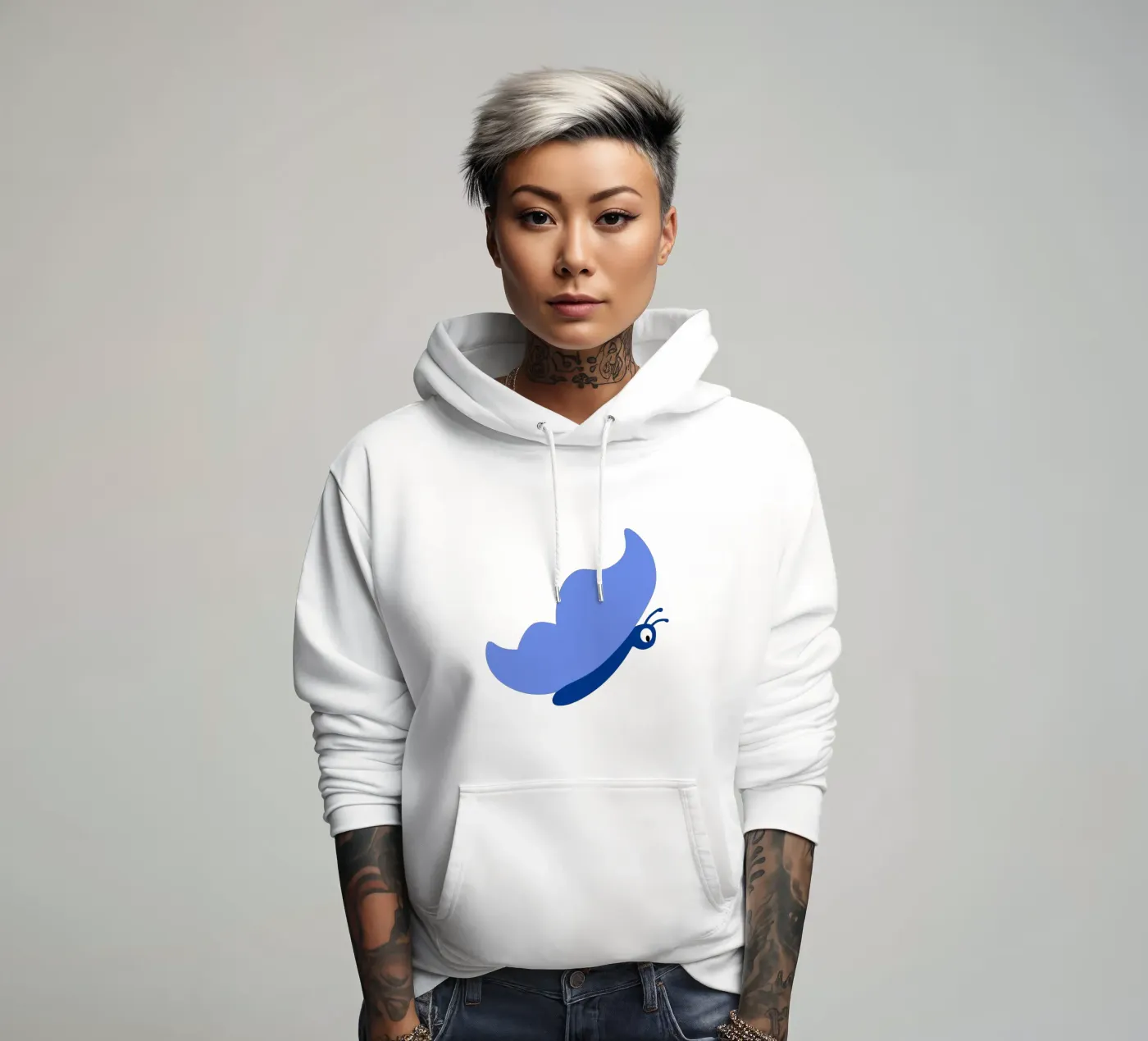 Farfalla felpa con cappuccio da C.WILL