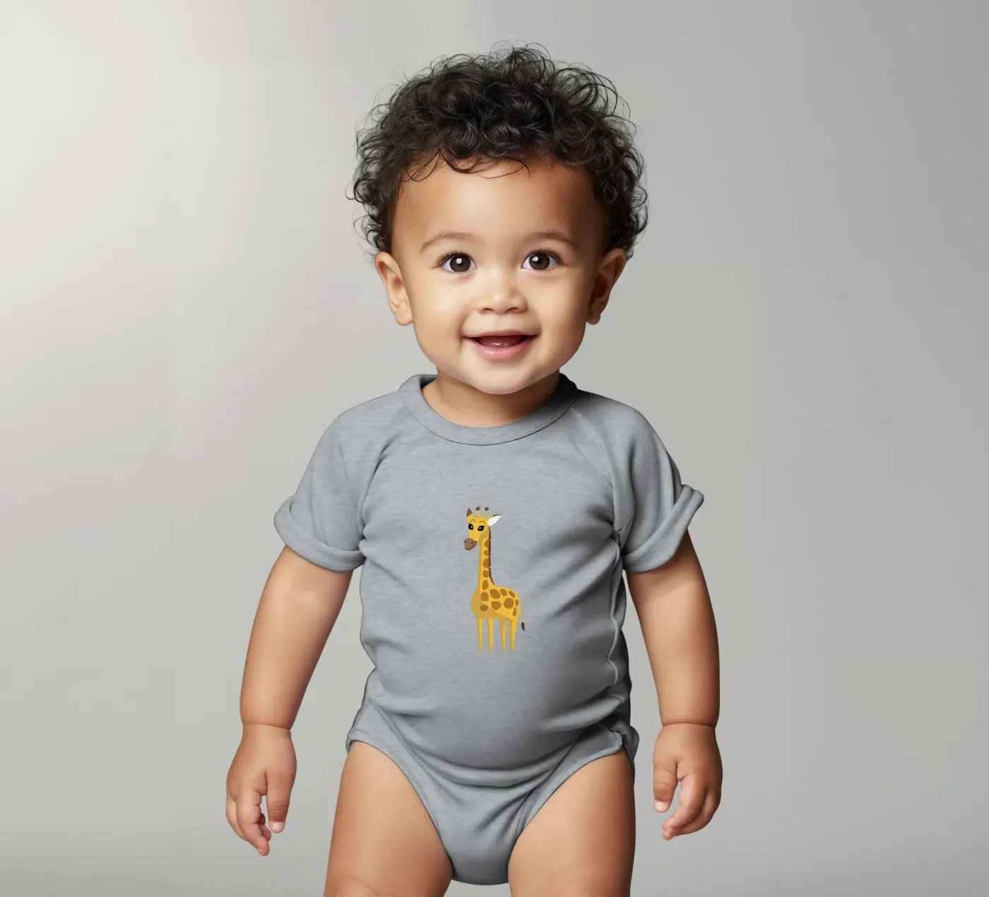 Giraffe Kurzarm Babybody von C.WILL