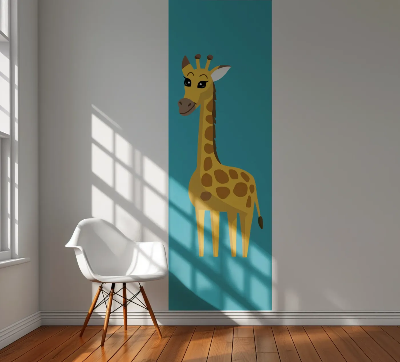 Giraffe fotobehang van C.WILL