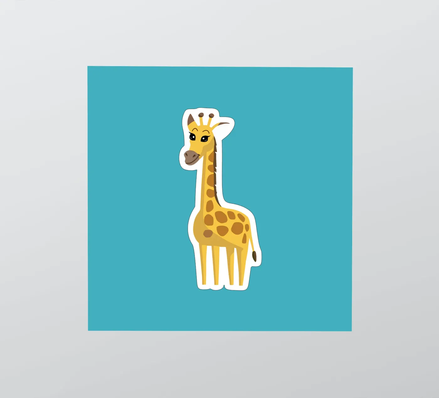 Giraffe sticker van C.WILL