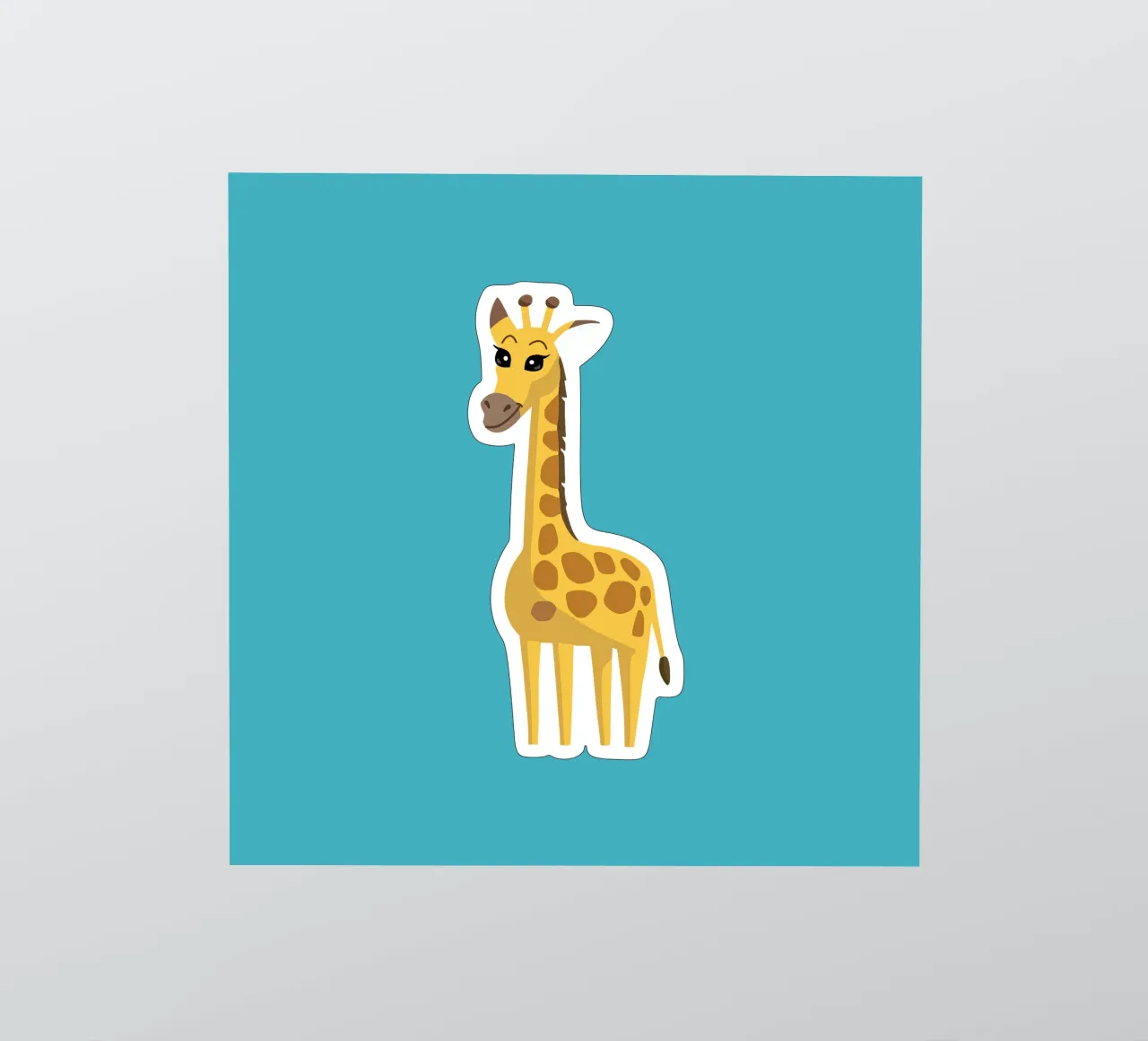 Giraffe sticker van C.WILL