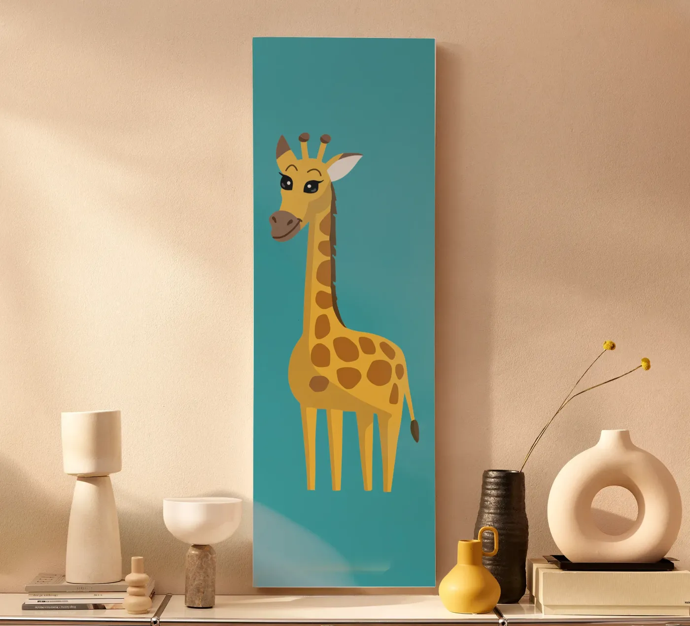 Giraffe canvas by C.WILL